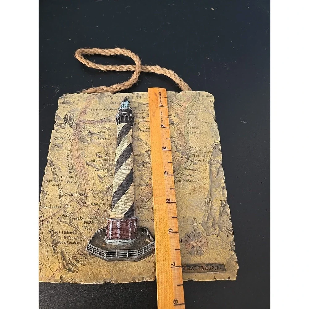 Cape‎ Hatteras NC Lighthouse Resin Wall Plaque Hanging 7.5